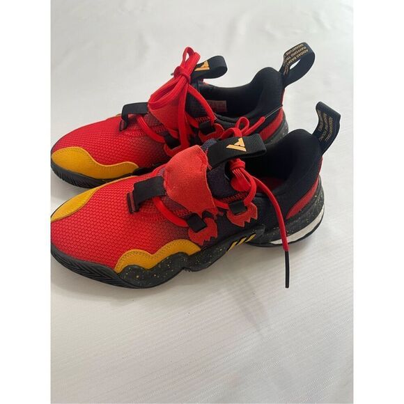 Adidas Trae Young 1 Men's Basketball Sneakers Vivid Red GY3772 Size 5 - Picture 5 of 9